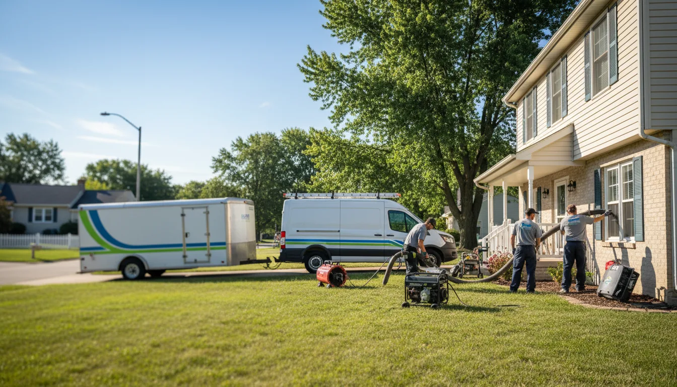 Flooded Basement Restoration And Cleanup With Repair in Nichols, WI near me